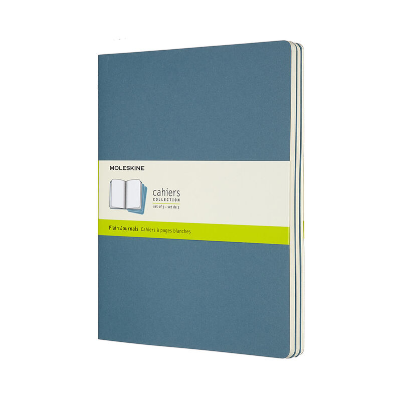 Moleskine Cahier Journals XL Plain Brisk Blue image number 0